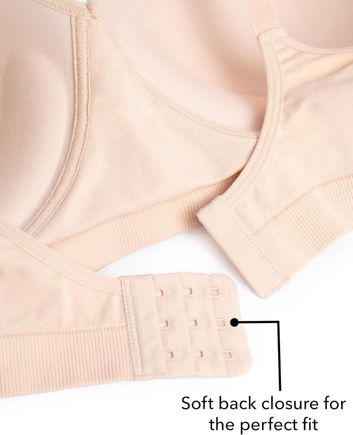 image:imageFruit of The Loom Womens 2Pack Seamless WireFree PushUp Bra Soft Comfortable amp SupportiveBlack Hue