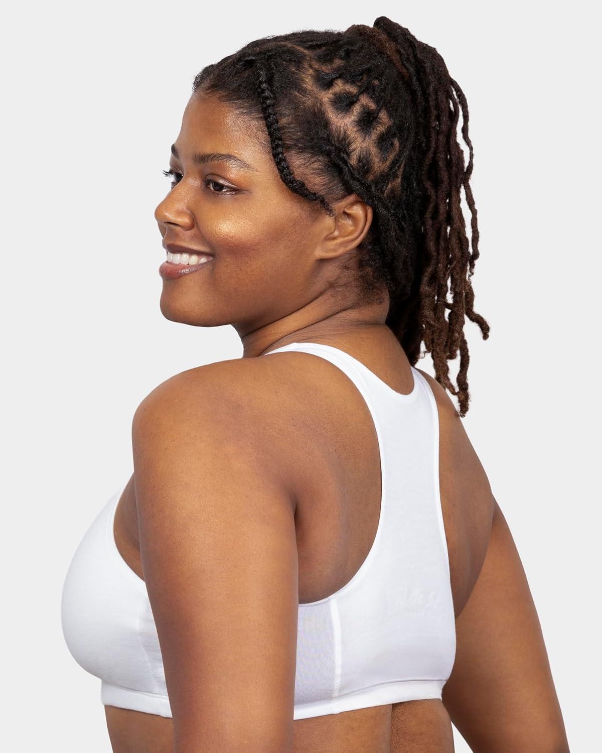 image:imageFruit of The Loom Womens MultiPack Tank Top Style Sports BraSkinny StripWhiteGrey Heather