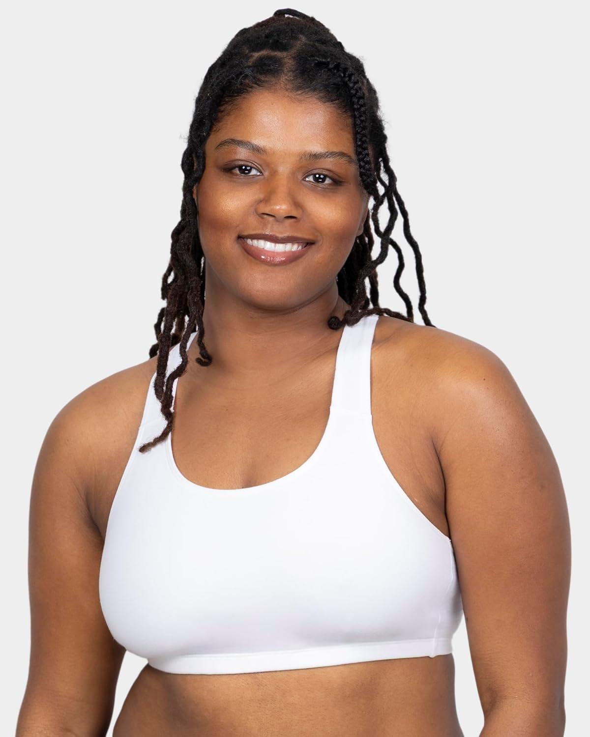 image:imageFruit of The Loom Womens MultiPack Tank Top Style Sports BraSkinny StripWhiteGrey Heather