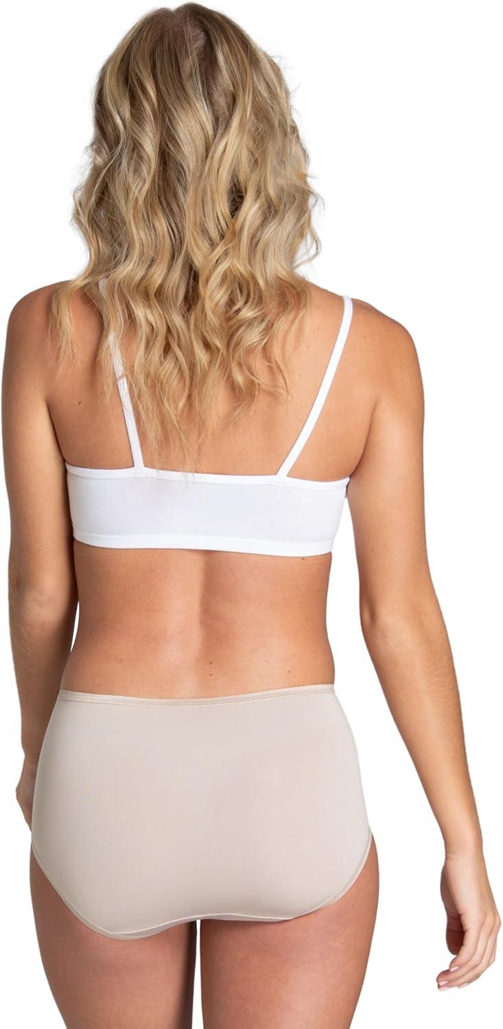 image:imageFruit of the Loom Womens Lightweight Microfiber Underwear Smooth Under Clothes Available in Plus SizeBrief 6 Pack Colors May Vary