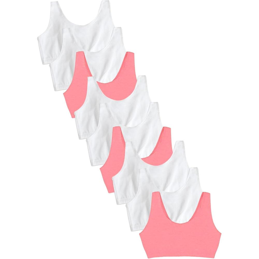 image:imageFruit of The Loom Womens MultiPack Tank Top Style Sports BraPopscileWhite