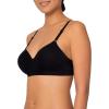 Fruit of The Loom Women’s 2-Pack Seamless Wire-Free Push-Up Bra – Soft, Comfortable & Supportive(Black Hue)