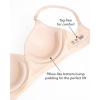Fruit of The Loom Women’s 2-Pack Seamless Wire-Free Push-Up Bra – Soft, Comfortable & Supportive(Black Hue/Charcoal Heather 2-pack)
