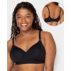 Fruit of The Loom Women’s 2-Pack Seamless Wire-Free Push-Up Bra – Soft, Comfortable & Supportive(Black Hue/Charcoal Heather 2-pack)