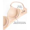 Fruit of The Loom Women’s 2-Pack Seamless Wire-Free Push-Up Bra – Soft, Comfortable & Supportive(Black Hue/White 2-pack)