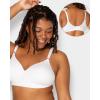Fruit of The Loom Women’s 2-Pack Seamless Wire-Free Push-Up Bra – Soft, Comfortable & Supportive(Black Hue/White 2-pack)