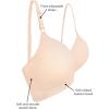 Fruit of The Loom Women’s 2-Pack Seamless Wire-Free Push-Up Bra – Soft, Comfortable & Supportive(In the Buff)