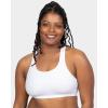 Fruit of The Loom Women’s Multi-Pack Tank Top Style Sports Bra(Skinny Strip/White/Grey Heather)