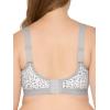 Fruit of The Loom Womens Plus Size Wireless Cotton Bra(Leopard Smoke)