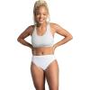 Fruit of the Loom Women’s Lightweight Microfiber Underwear, Smooth Under Clothes, Available in Plus Size(Hi Cut – 12 Pack – Blue/Pink/Grey)