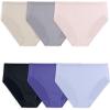Fruit of the Loom Women’s Lightweight Microfiber Underwear, Smooth Under Clothes, Available in Plus Size(Hi Cut – 6 Pack – Colors May Vary)