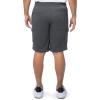 Fruit of the Loom Men’s Fleece Cargo Shorts(Black Heather)