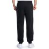 Fruit of The Loom Eversoft Fleece Joggers with Pockets, Relaxed Fit, Moisture Wicking, Breathable, Tapered Sweatpants(Cotton Blend – Black)