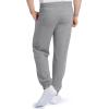 Fruit of The Loom Eversoft Fleece Joggers with Pockets, Relaxed Fit, Moisture Wicking, Breathable, Tapered Sweatpants(Cotton Blend – Grey Heather)