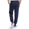 Fruit of The Loom Eversoft Fleece Joggers with Pockets, Relaxed Fit, Moisture Wicking, Breathable, Tapered Sweatpants(Cotton Blend – Navy)