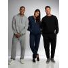 Fruit of The Loom Eversoft Fleece Joggers with Pockets, Relaxed Fit, Moisture Wicking, Breathable, Tapered Sweatpants(Cotton Blend – Navy)