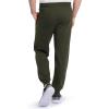 Fruit of The Loom Eversoft Fleece Joggers with Pockets, Relaxed Fit, Moisture Wicking, Breathable, Tapered Sweatpants(Duffle Bag Green)