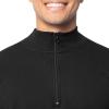 Fruit of the Loom Men’s Fleece Quarter-Zip Pullover Sweatshirt(Black)