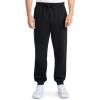 Fruit of The Loom Eversoft Fleece Joggers with Pockets, Relaxed Fit, Moisture Wicking, Breathable, Tapered Sweatpants(Black)