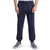Fruit of The Loom Eversoft Fleece Joggers with Pockets, Relaxed Fit, Moisture Wicking, Breathable, Tapered Sweatpants(Cotton Blend – Navy)