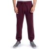 Fruit of The Loom Eversoft Fleece Joggers with Pockets, Relaxed Fit, Moisture Wicking, Breathable, Tapered Sweatpants(Maroon)