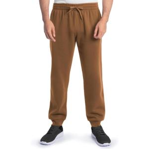 Fruit of The Loom Eversoft Fleece Joggers with Pockets, Relaxed Fit, Moisture Wicking, Breathable, Tapered Sweatpants(Golden Pecan)