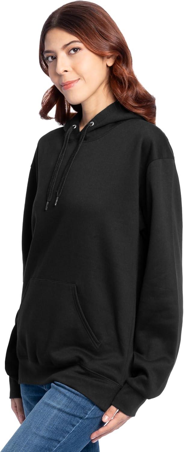 image:imageFruit of the Loom Mens Eversoft Fleece Pullover Hooded Sweatshirt Moisture Wicking amp BreathableBlack Pullover