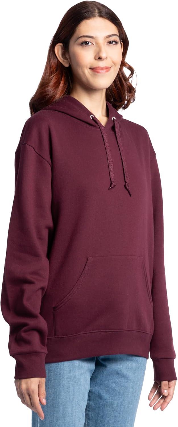 image:imageFruit of the Loom Mens Eversoft Fleece Pullover Hooded Sweatshirt Moisture Wicking amp BreathableMaroon Pullover