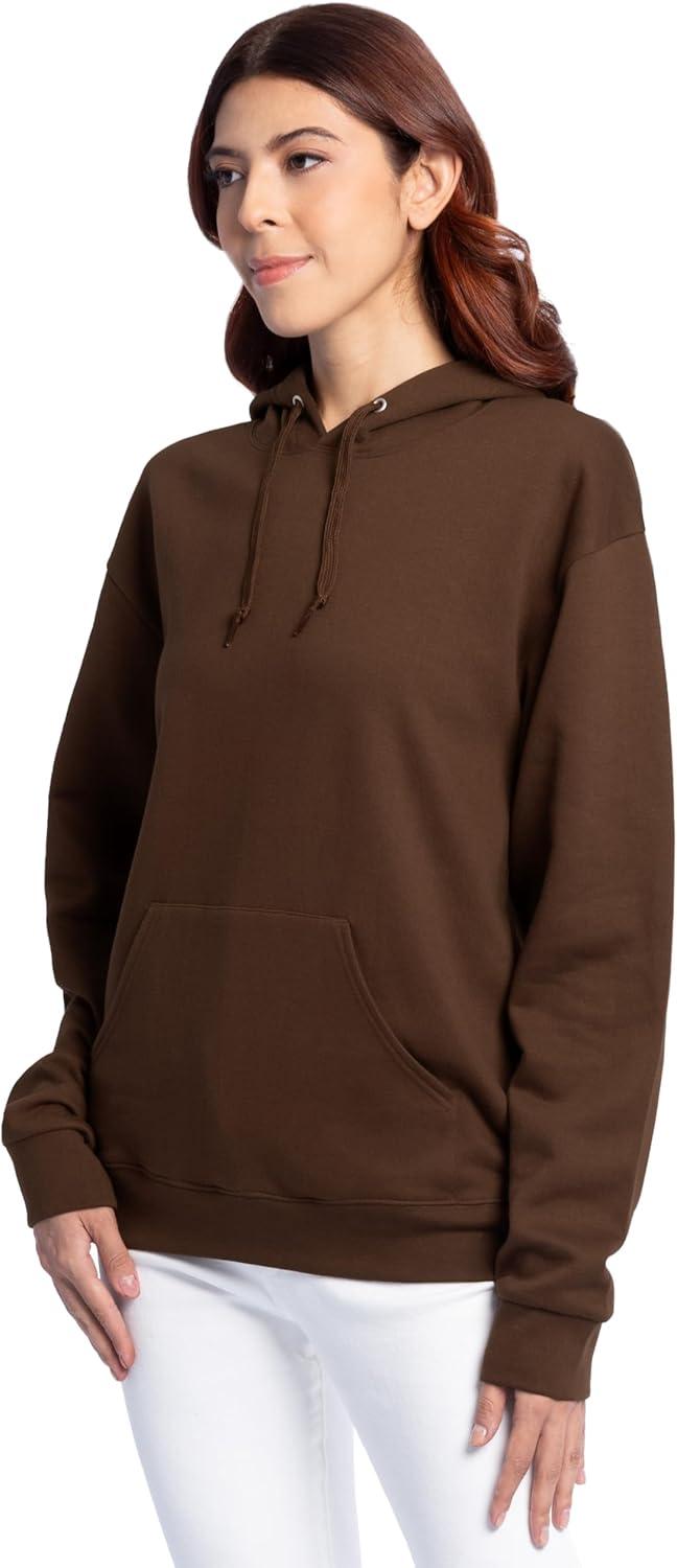 image:imageFruit of the Loom Mens Eversoft Fleece Pullover Hooded Sweatshirt Moisture Wicking amp BreathableWarm Mocha