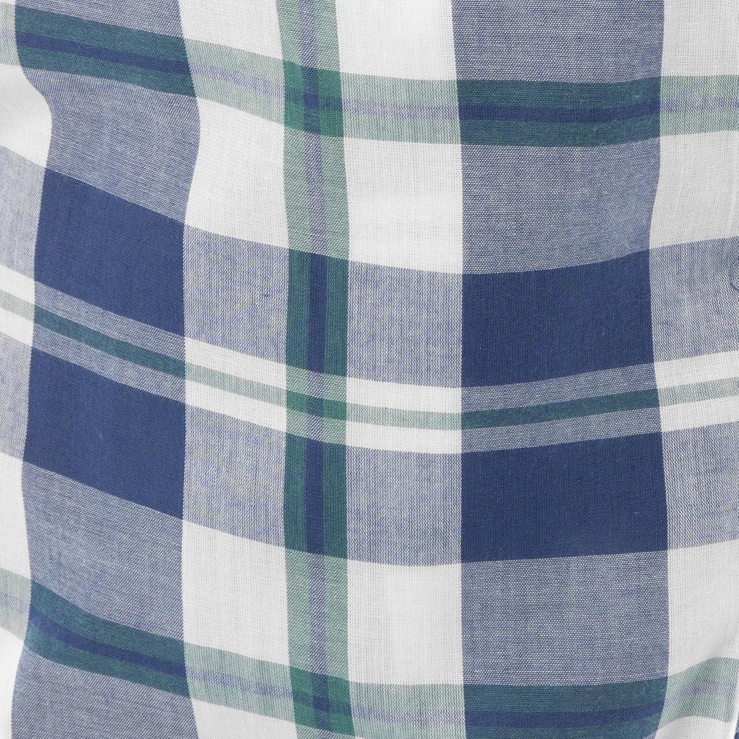 image:imageFruit of the Loom Mens Extra Soft Woven Poplin Sleep ShortsBlue Plaid