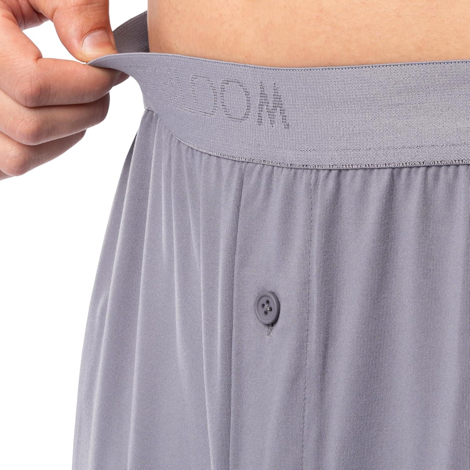 image:imageFruit of the Loom mens Stretch Mesh Jersey Top and Pant Sleep Pajama SetGrey Heather