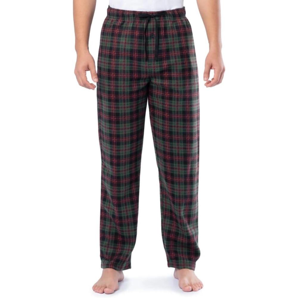 image:imageFruit of the Loom Mens Soft Flannel Pajama Lounge Sleep PantGreen