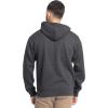 Fruit of the Loom Men’s Eversoft Fleece Pullover Hooded Sweatshirt, Moisture Wicking & Breathable(Black Heather Pullover)