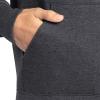 Fruit of the Loom Men’s Eversoft Fleece Pullover Hooded Sweatshirt, Moisture Wicking & Breathable(Black Heather Pullover)