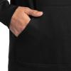 Fruit of the Loom Men’s Eversoft Fleece Pullover Hooded Sweatshirt, Moisture Wicking & Breathable(Black Pullover)