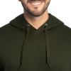Fruit of the Loom Men’s Eversoft Fleece Pullover Hooded Sweatshirt, Moisture Wicking & Breathable(Duffle Bag Green)