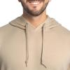 Fruit of the Loom Men’s Eversoft Fleece Pullover Hooded Sweatshirt, Moisture Wicking & Breathable(Khaki Heather Pullover)