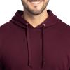 Fruit of the Loom Men’s Eversoft Fleece Pullover Hooded Sweatshirt, Moisture Wicking & Breathable(Maroon Pullover)
