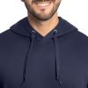 Fruit of the Loom Men’s Eversoft Fleece Pullover Hooded Sweatshirt, Moisture Wicking & Breathable(Navy Pullover)