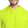 Fruit of the Loom Men’s Eversoft Fleece Pullover Hooded Sweatshirt, Moisture Wicking & Breathable(Safety Green Pullover)