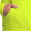 Fruit of the Loom Men’s Eversoft Fleece Pullover Hooded Sweatshirt, Moisture Wicking & Breathable(Safety Green Pullover)