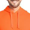 Fruit of the Loom Men’s Eversoft Fleece Pullover Hooded Sweatshirt, Moisture Wicking & Breathable(Safety Orange Pullover)