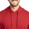 Fruit of the Loom Men’s Eversoft Fleece Pullover Hooded Sweatshirt, Moisture Wicking & Breathable(True Red)