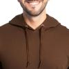 Fruit of the Loom Men’s Eversoft Fleece Pullover Hooded Sweatshirt, Moisture Wicking & Breathable(Warm Mocha)