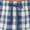 Fruit of the Loom Men’s Extra Soft Woven Poplin Sleep Shorts(Blue Plaid)