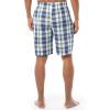 Fruit of the Loom Men’s Extra Soft Woven Poplin Sleep Shorts(Blue Plaid)