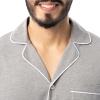 Fruit of the Loom Men’s Jersey Knit Pajama Sleep Set(Grey)