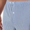 Fruit of the Loom Men’s Long Sleeve Broadcloth Pajama Set(Blue Stripe)