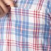 Fruit of the Loom Men’s Long Sleeve Broadcloth Pajama Set(Ivory/Blue/Red Plaid)