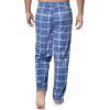 Fruit of the Loom Men’s Microsuede Fleece Sleep Pajama Pants, 2-pack(Blue Plaid/Navy Check)